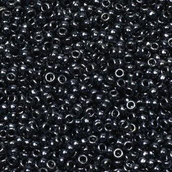 Miyuki Seed Beads - Gunmetal 15/0, 10 gram Miyuki