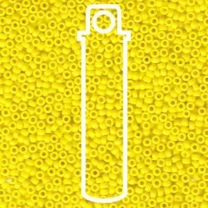 Miyuki Seed Beads - Opaque Yellow 15/0, 8,2 Gram Miyuki