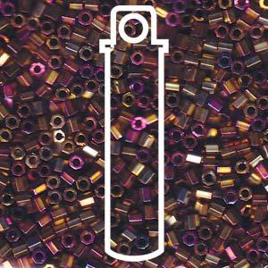 Miyuki Delica Hexcut - Metallic Purple/Gold 8/0 6,8 gram Miyuki