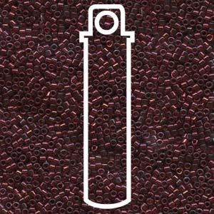 Miyuki Delica - Gold Luster Transparent Red 15/0, 7 gram Miyuki