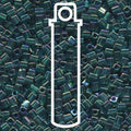 Miyuki Cubes - Transparent Teal AB 3 mm, 20 gram Miyuki