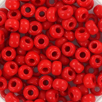 Miyuki Seed Beads - Opaque Red 6/0 - 10 Gram Miyuki