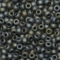 Miyuki Seed Beads - Matte Metallic Silver Gray 6/0, 10 gram Miyuki
