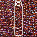 Miyuki seed beads - Berry Lined LT Topaz AB 6/0, 20 gram Miyuki