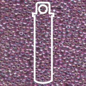 Miyuki Seed Beads - Lined Magenta AB 8/0, 22 gram Miyuki