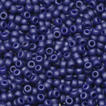 Miyuki Seed Beads - Matte Cobalt 11/0, 10 gram Miyuki
