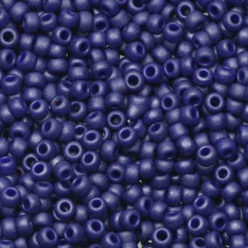 Miyuki Seed Beads - Matte Cobalt 11/0, 10 gram Miyuki
