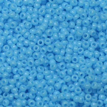 Miyuki Seed Beads - Opaque Light Blue 15/0, 10 gram Miyuki