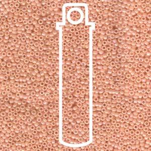 Miyuki Seed Beads - Opaque Peach Luster 15/0, 8,2 gram Miyuki