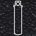 Miyuki Long Magatama - Black 4x7mm, 8,5 gram Miyuki