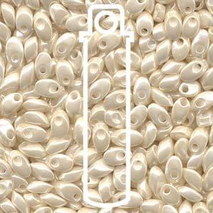 Miyuki Long Magatama - Ivory Ceylon 4x7mm, 8,5 gram Miyuki