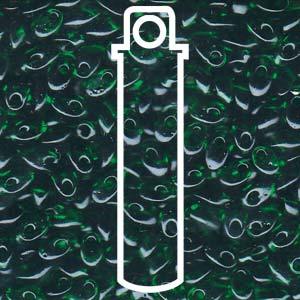 Miyuki Long Magatama - Transparent Green 4x7mm, 8,5 gram Miyuki