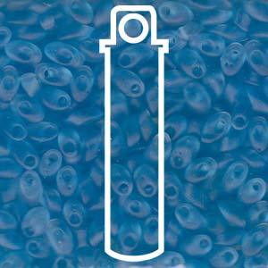 Miyuki Long Magatama - Matte Transparent Aqua 4x7mm 8,5gram Miyuki