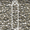 Miyuki Long Magatama - Galvanized Silver 4x7mm Miyuki