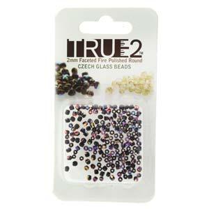 Tjeckiska Firepolish - Jet Sliperit, True 2 mm, 2 gram Hilmas Pyssel