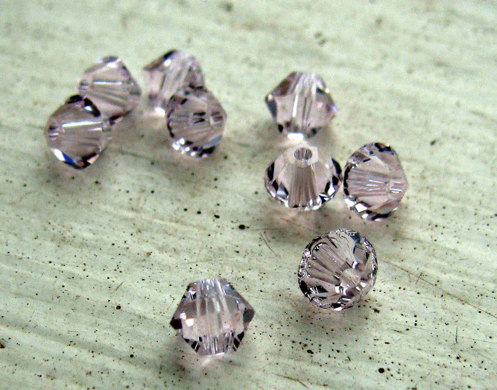 Swarovski Crystals Bicone (5328) - Rosaline, 4mm, 10-pack Swarovski