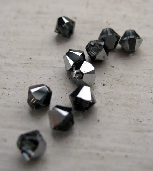 Swarovski Crystals Bicone (5328) - Crystal Light Chrome, 4mm, 10-pack Swarovski