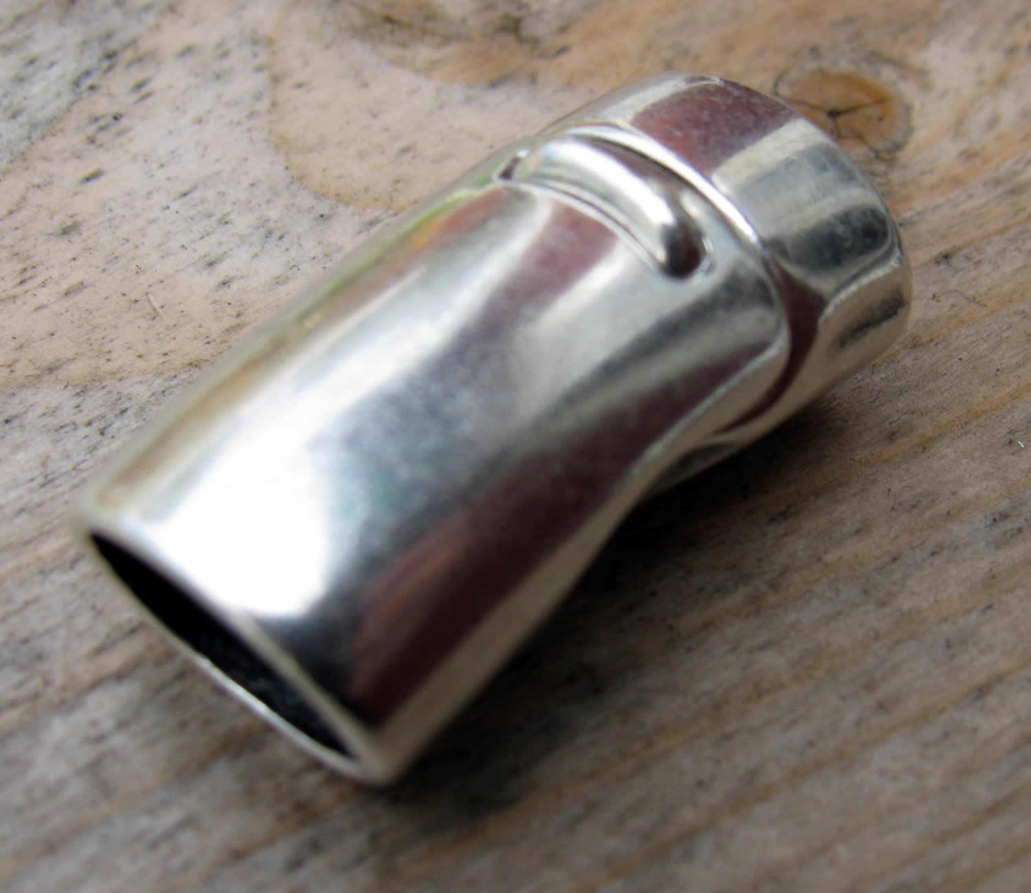 Magnetås silverfärgat - Breda band 6,8x10,5mm, 1 set Grekisk Metall