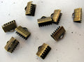 Ändfäste platta band Bronsfärgad - Bredare modell, 10 mm, 10-pack Grekisk Metall
