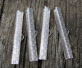 Ändfäste platta band Ljussilverfärgad - Bredare modell 38 mm 4-pack Grekisk Metall