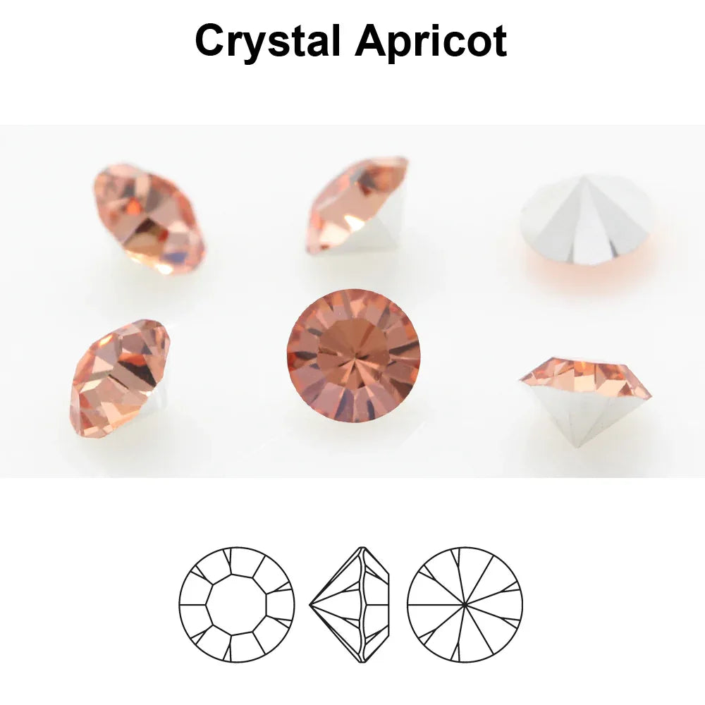 Preciosa MC Chaton Maxima SS39 - Crystal Apricot 8mm 1 styck Preciosa