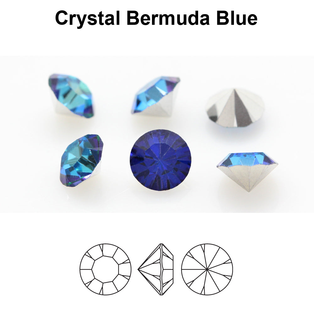 Preciosa MC Chaton Maxima SS39 - Crystal Bermuda Blue 8mm