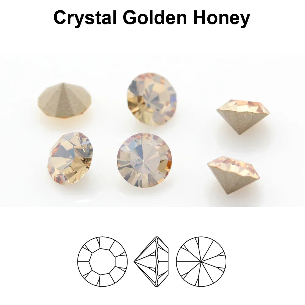 Preciosa MC Chaton Maxima SS39 - Crystal Golden Honey 8mm 1 styck Preciosa