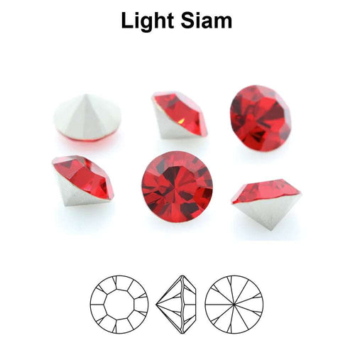 Preciosa MC Chaton Maxima SS39 - Light Siam 8mm 1 styck Preciosa