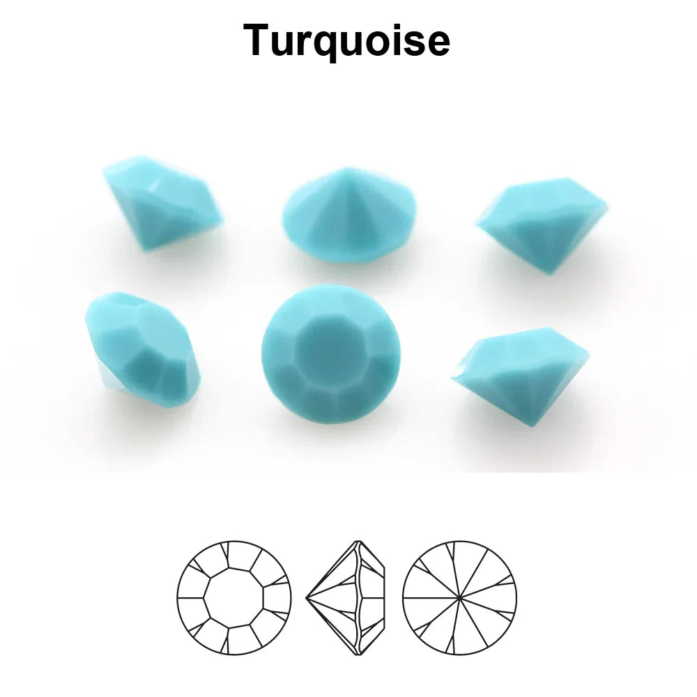 Preciosa MC Chaton Maxima SS39 - Turquoise 8mm 1 styck Preciosa