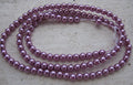 Tjeckiska vaxade glaspärlor - Fuchsia 4mm, 1 sträng Hilmas Pyssel