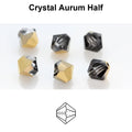 Tjeckiska MC Bicone - Crystal Aurum Half 3 mm, 40- pack Preciosa