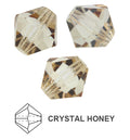 Tjeckiska MC Bicone - Crystal Honey 3 mm, 40- pack