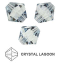 Czech MC Bicone - Crystal Lagoon 3 mm, 1 strand