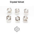 Tjeckiska MC Bicone - Crystal Velvet 4 mm 30-pack