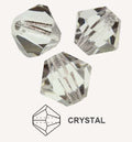 Czech MC Bicone - Crystal, 3 mm, 1 strand
