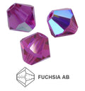 Tjeckiska MC Bicone - Fuchsia AB 3 mm 40-pack