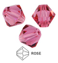 Czech MC Bicone - Rose, 3 mm40-pack