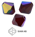 Tjeckiska MC Bicone - Siam AB 4 mm 30- pack Preciosa