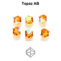 Tjeckiska MC Bicone - Topaz AB 3 mm, 40- pack