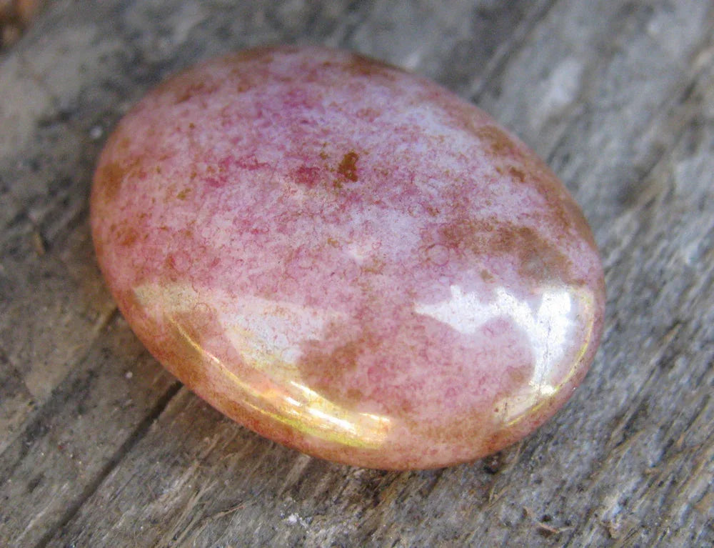 Cabochon Oval - Rosa/Brun 25x18mm 1 styck Hilmas Pyssel