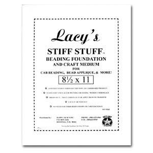 Bas för pärlbroderi - Lacy´s Stiff Stuff, 6 ark Lacy´s