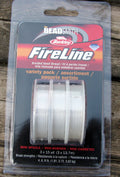 FireLine Blandad Förpackning - Crystal / Klar, 4, 6, 8 lb Beadsmith