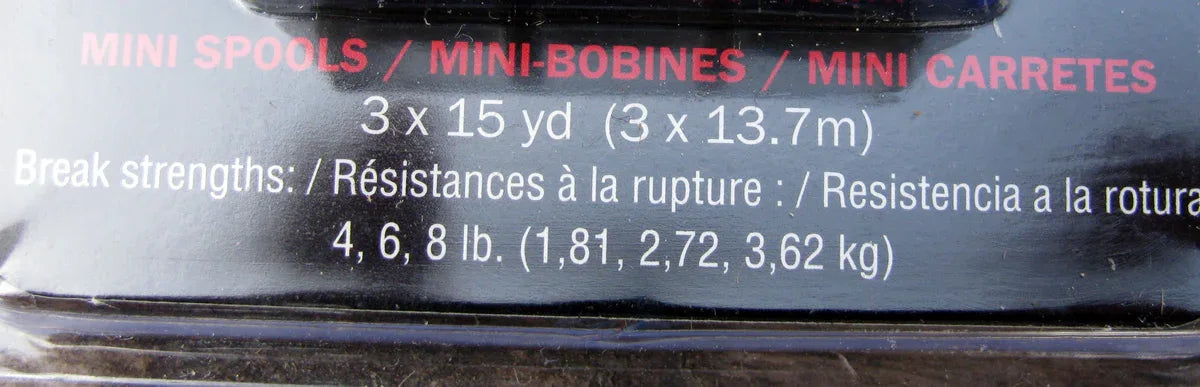 FireLine Blandad Förpackning - Crystal / Klar, 4, 6, 8 lb Beadsmith
