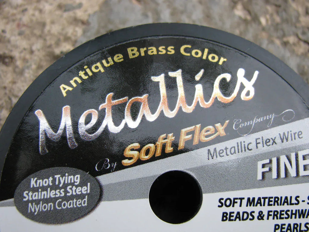 Soft Flex Beading Wire Metallics - Antique Brass 21 Strands Soft Flex