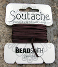 Soutache band - Beaver Brown, 1 förpackning (3 yards) Beadsmith