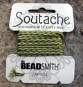 Soutache Band Randigt - Celery / Ivy 1 Förpackning (3 Yards) Beadsmith
