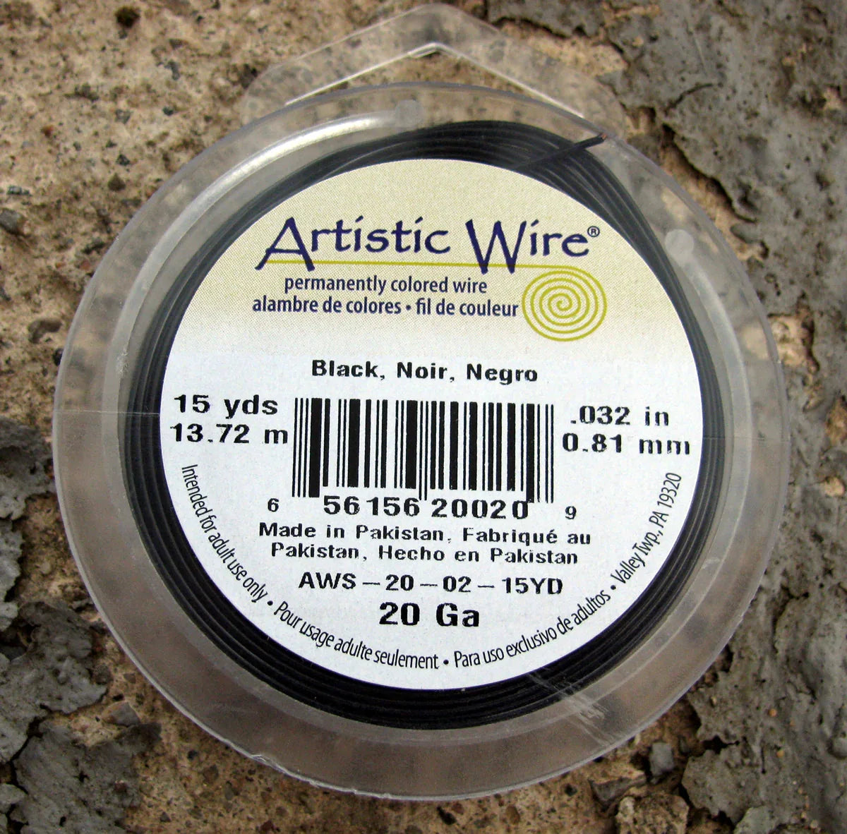 Artistic Wire 20 Ga - Svart, 1 Rulle Artistic wire