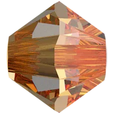 Primero Crystals 5328 Bicone - Crystal Metallic Sunshine 4mm 25-pack Primero Crystals