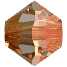 Primero Crystals 5328 Bicone - Crystal Metallic Sunshine 4mm 25-pack Primero Crystals
