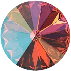 Primero Crystals 1122 Rivoli - Light Siam Shimmer 12mm 1 styck Primero Crystals